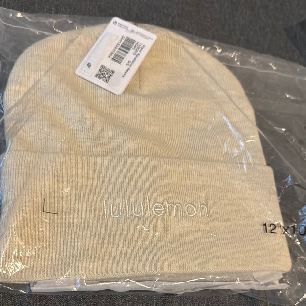 Lululemon Cream Beanie